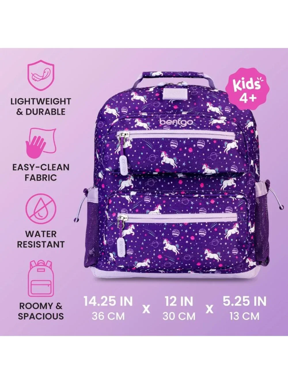 Durable Water-Resistant Kids Backpack with Fun Print - Perfect for School & Play